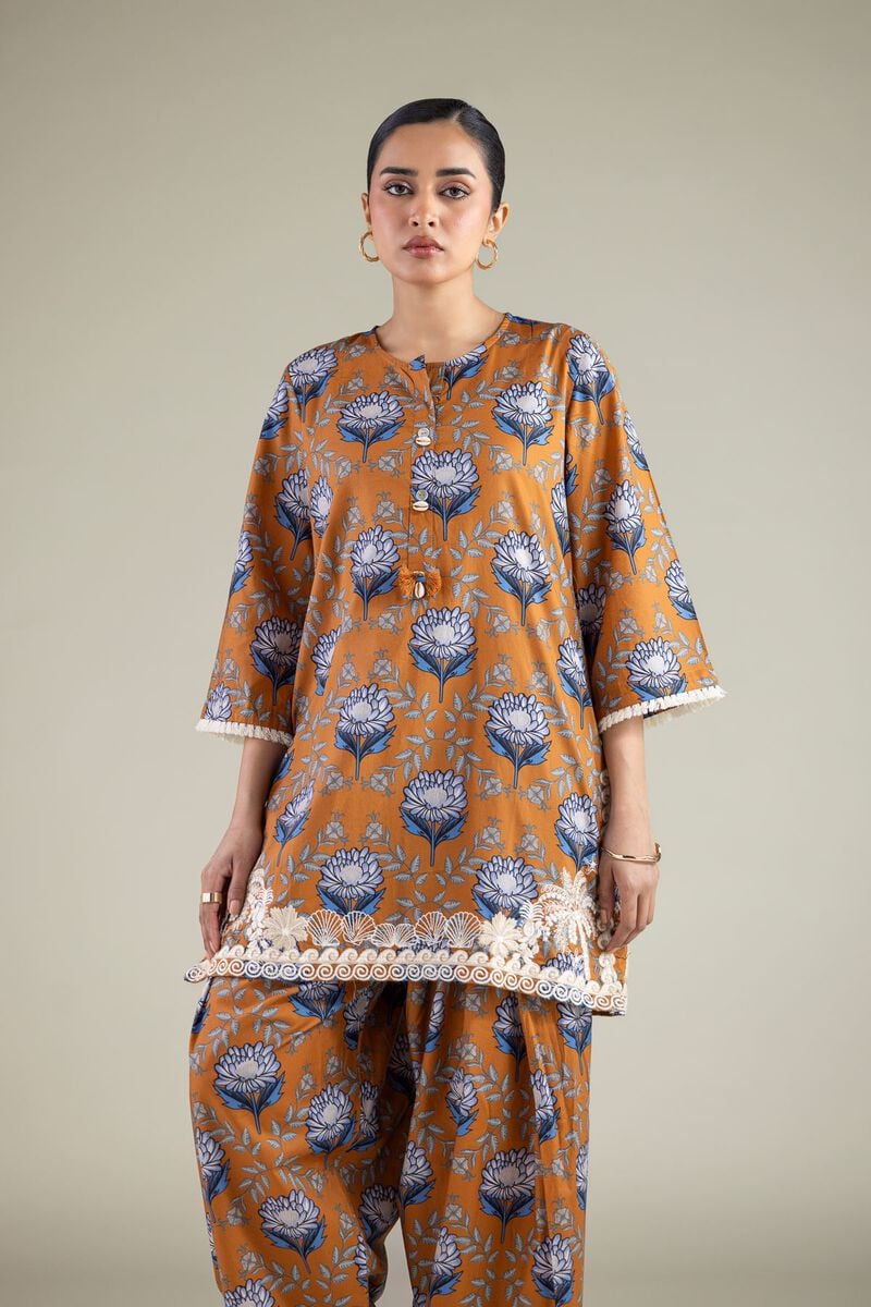 Embroidered | Cambric | Floral Cambric Kurta | USD 40.00