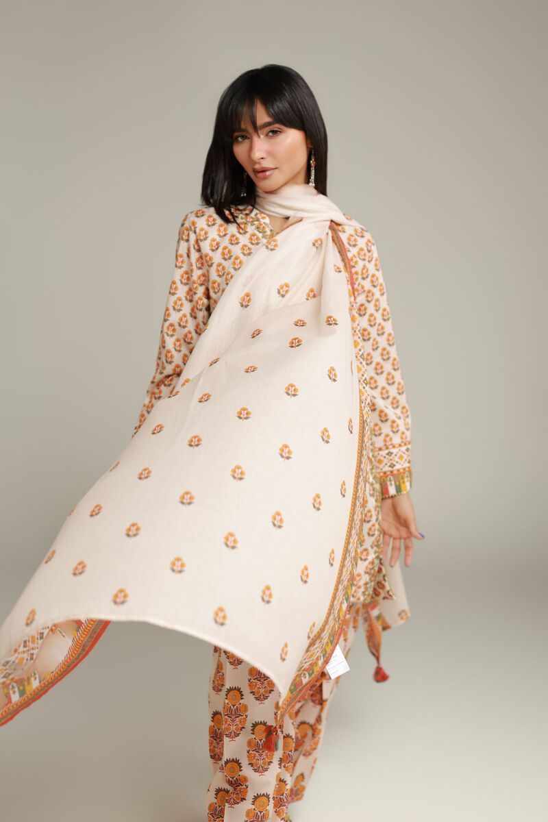 Embroidered | Lawn | Floral Lawn Dupatta | USD 25.00