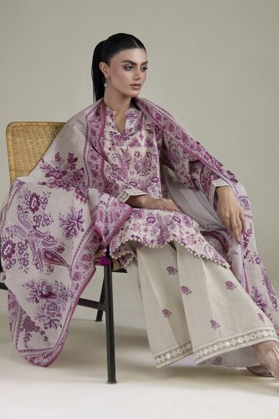 Embroidered | Cambric | Cambric Tailored 3-Piece | USD 65.00