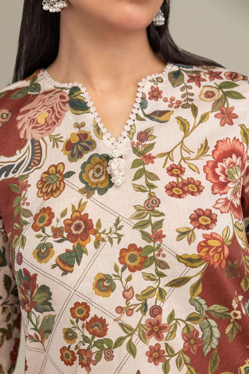 Embroidered | Cambric | Floral Cambric Kurta | USD 40.00