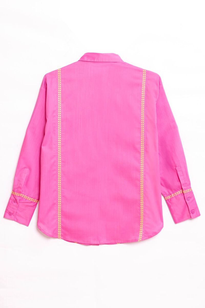 Embroidered | Crosshatch Poplin | Shirt | null