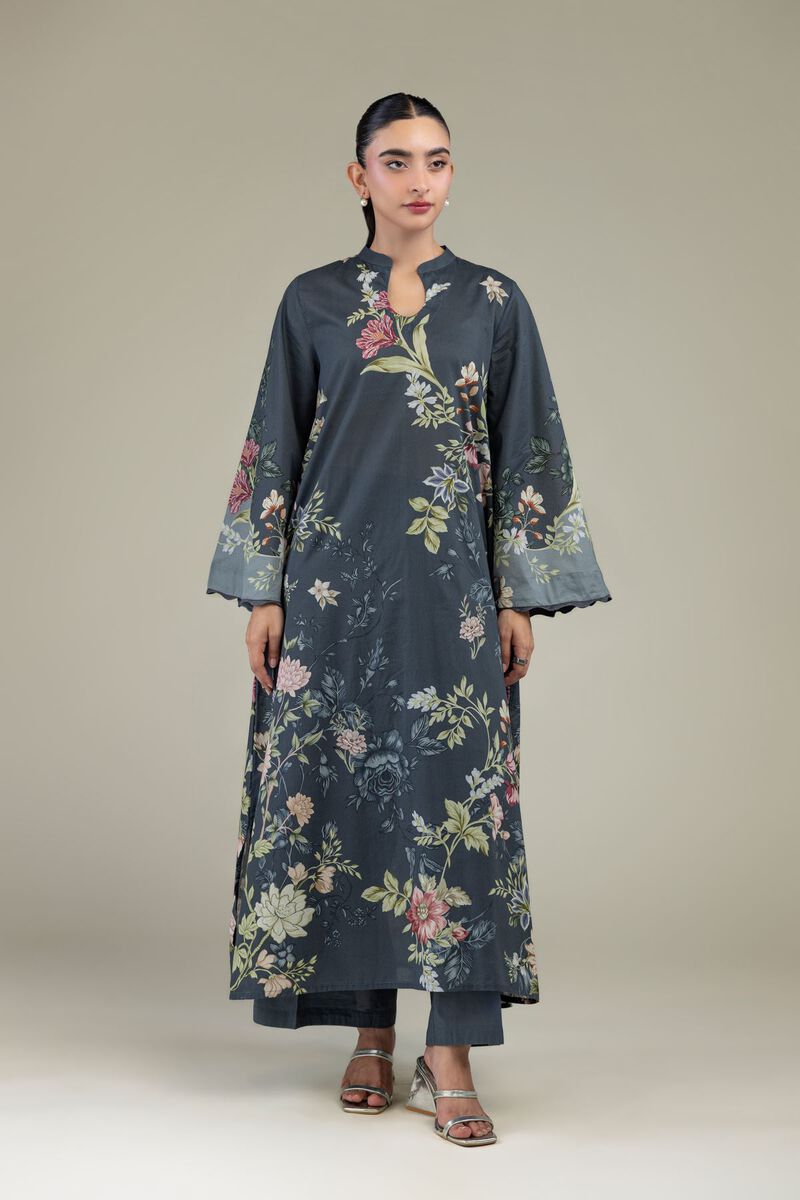Printed | Cambric | Floral Cambric Kurta | USD 45.00
