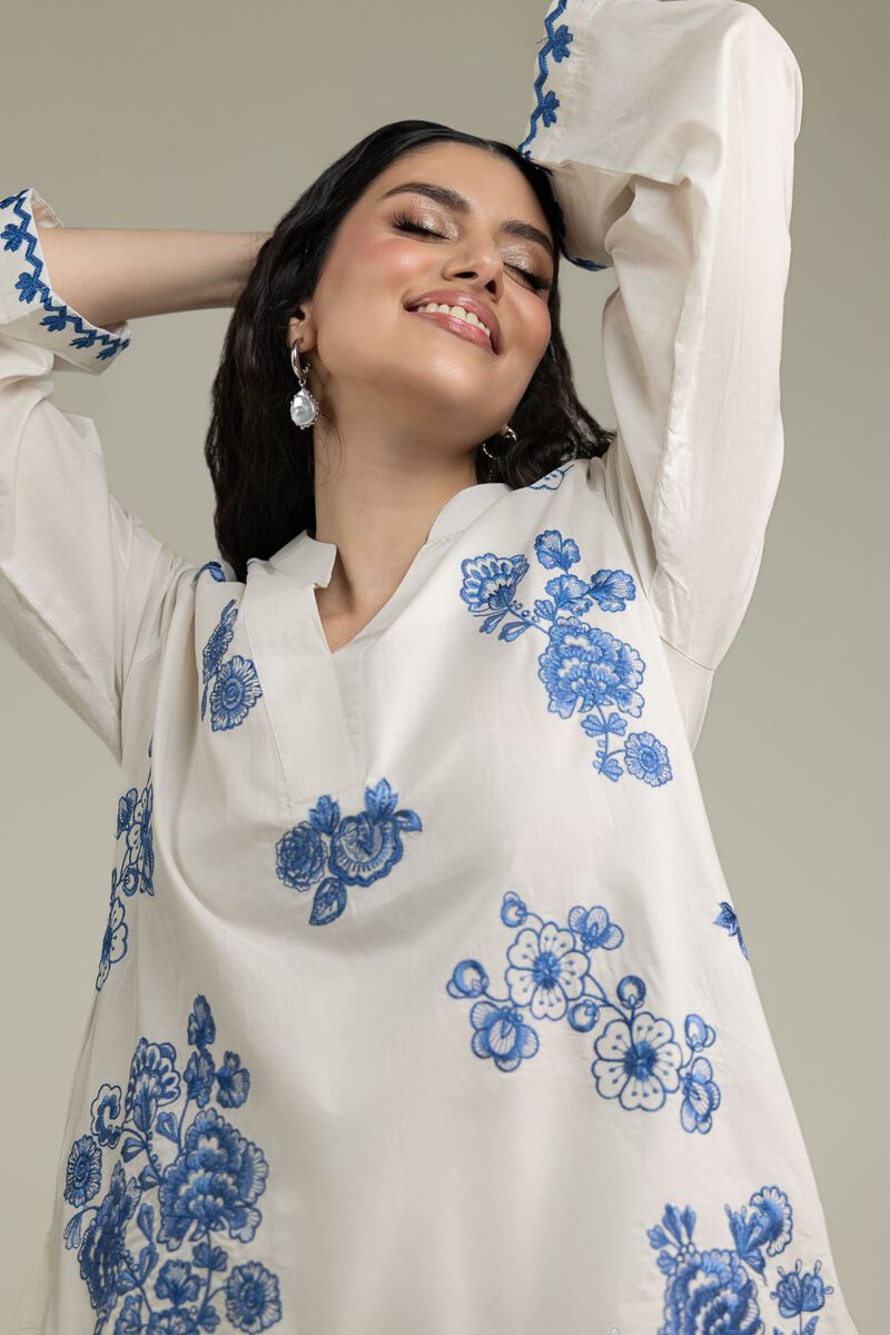 Embroidered | Cambric | Short Cambric Kurta | USD 40.00