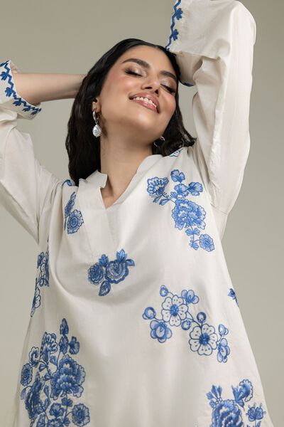 Embroidered | Cambric | Short Cambric Kurta | USD 40.00