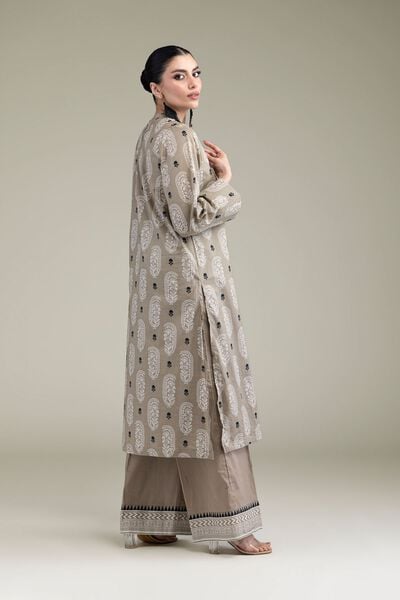 Printed | Cambric | Beige Paisley Pants | USD 25.00