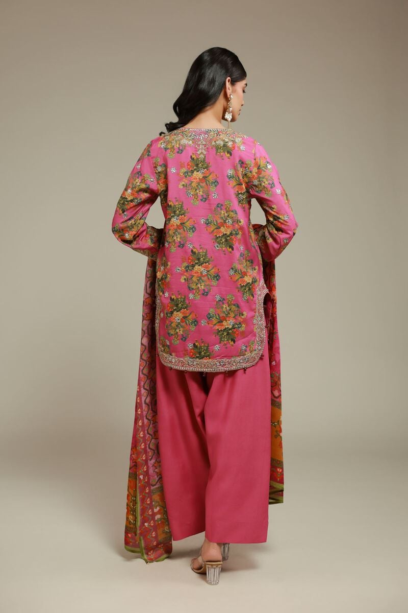 Embroidered | Raw Silk | 3 Piece Co-ord Set | USD 145.00