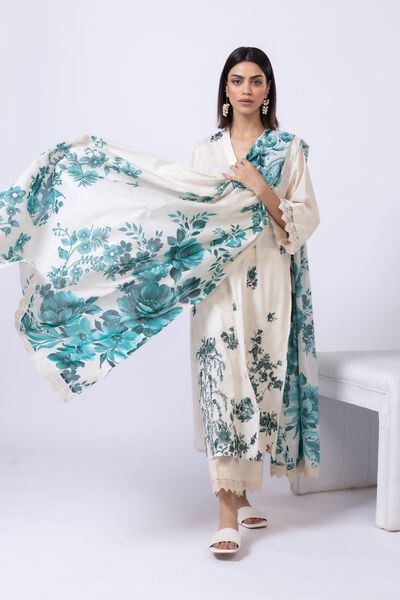 Printed | Slub lawn | Dupatta | USD 20.00
