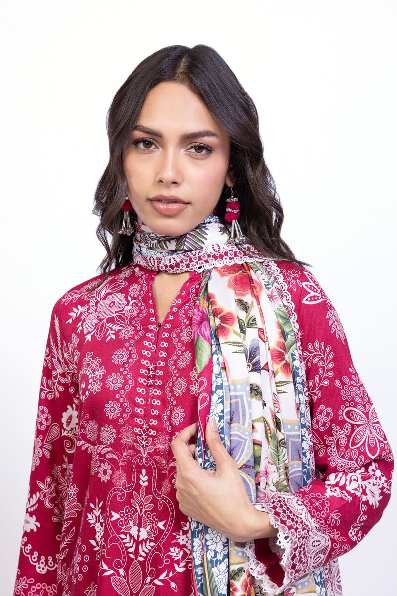 Printed | Satin | Dupatta | USD 11.00