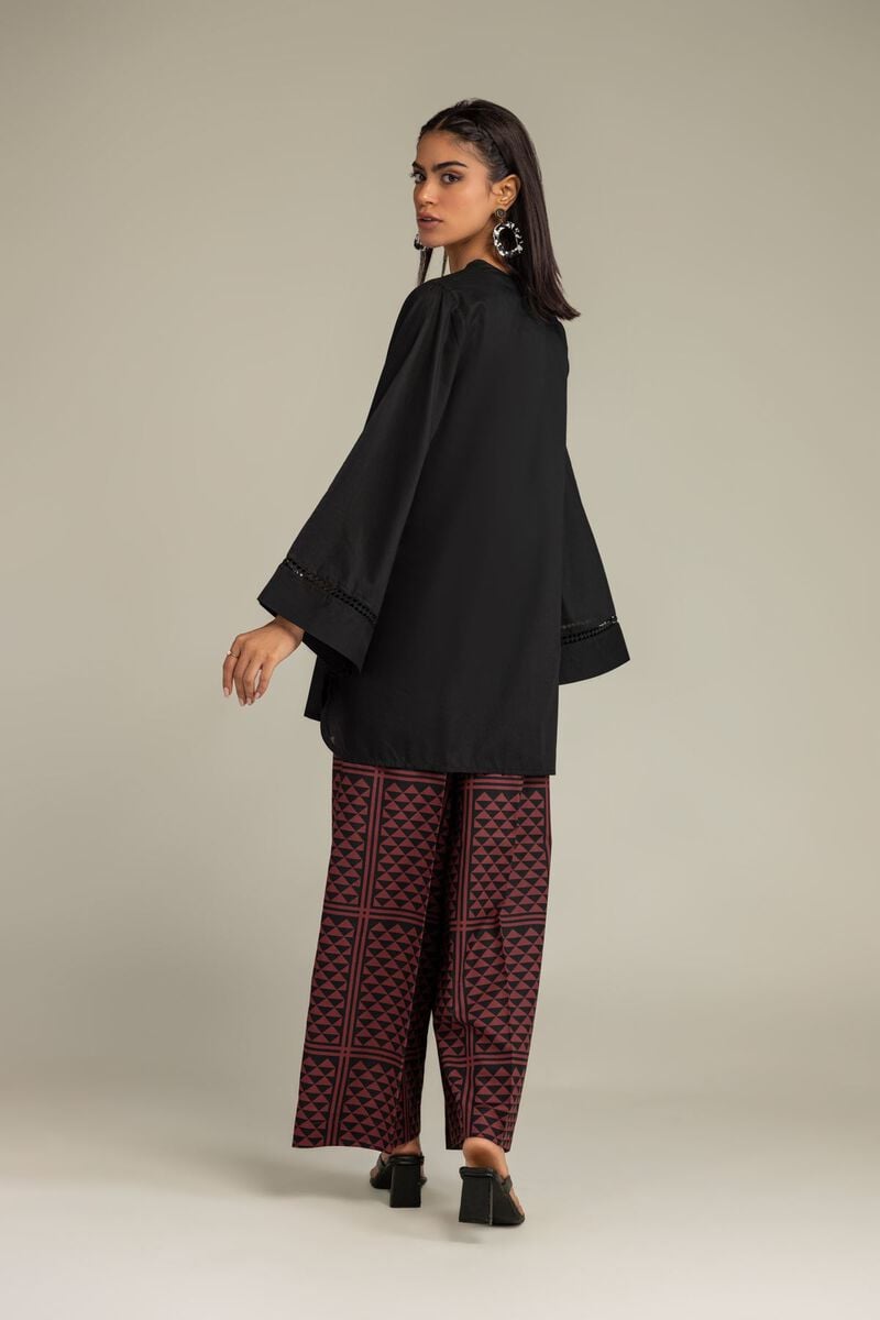 Printed | Cambric | Black Short Kurta | USD 35.00