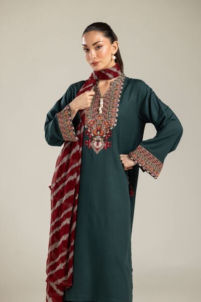 Embroidered | Chiffon | Red Dupatta | USD 30.00