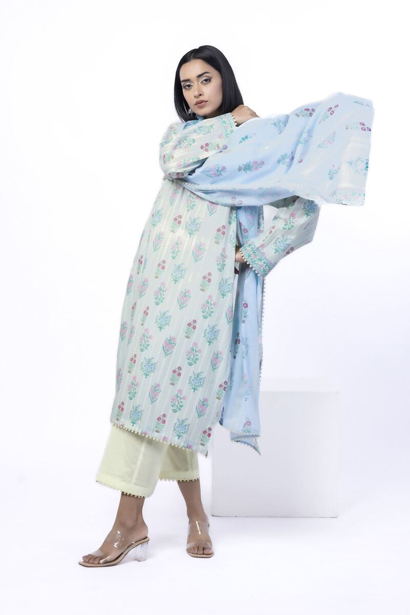 Printed | Cotton | Tailored 3 Piece | USD 22.50