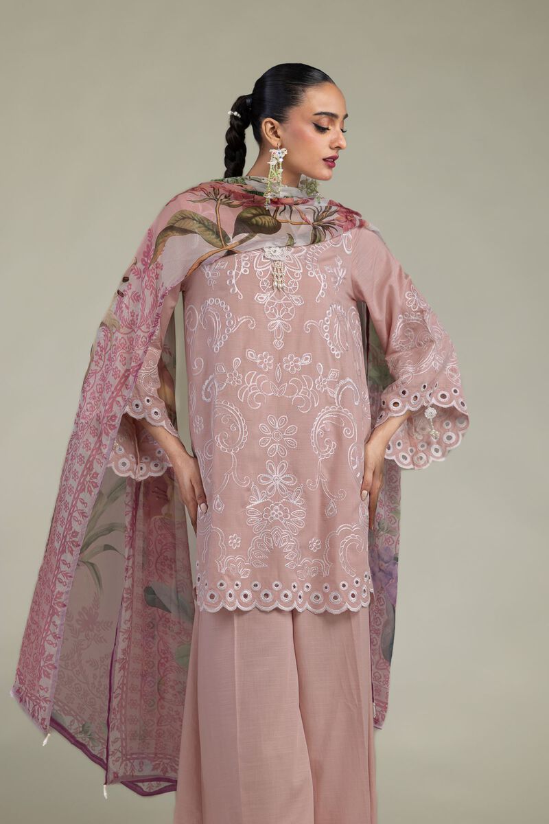 Embroidered | Raw Silk | Floral Silk Kurta | USD 60.00