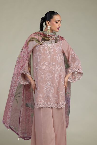 Embroidered | Raw Silk | Floral Silk Kurta | USD 60.00