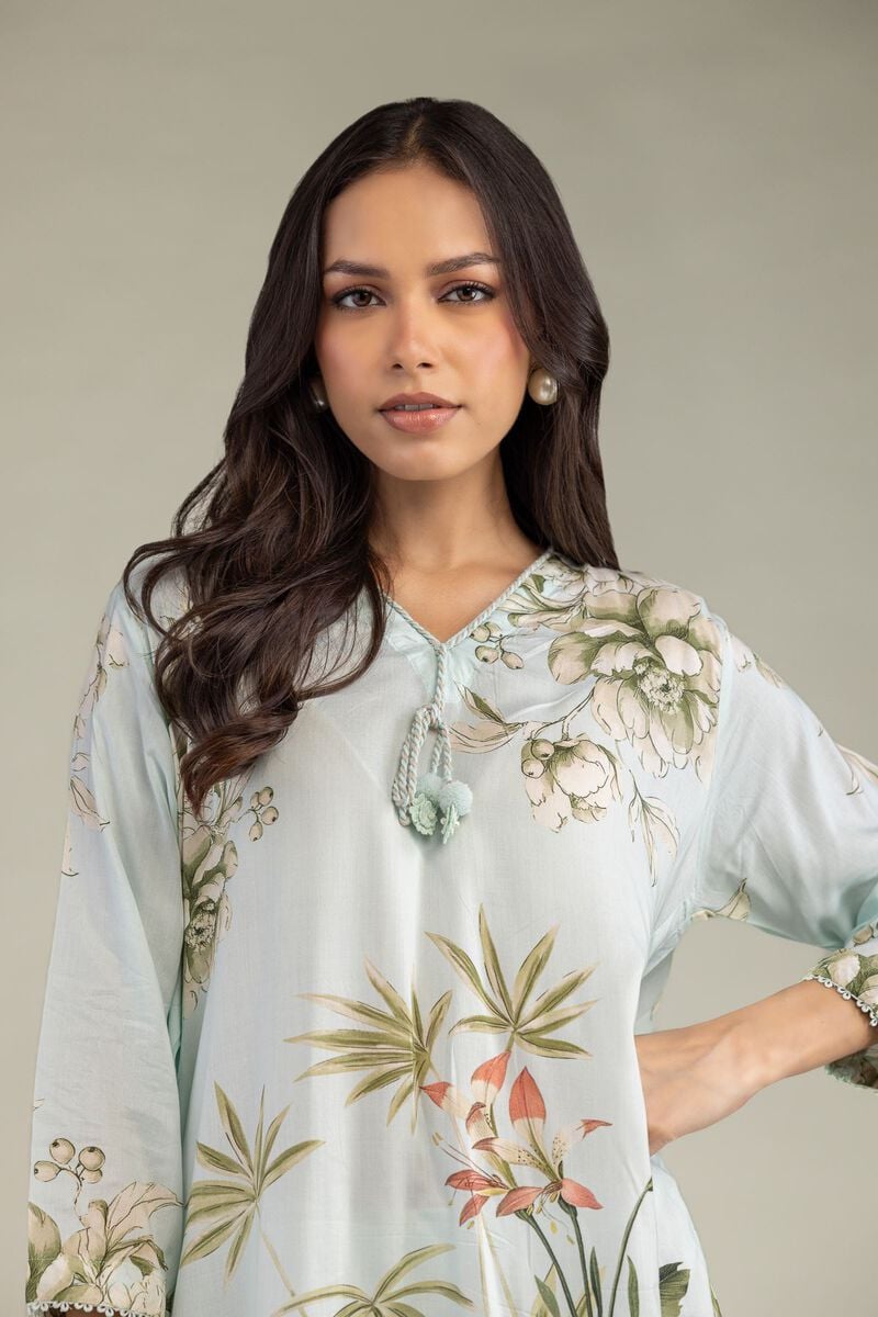 Printed | Viscose | Long Floral Kurta | USD 35.00