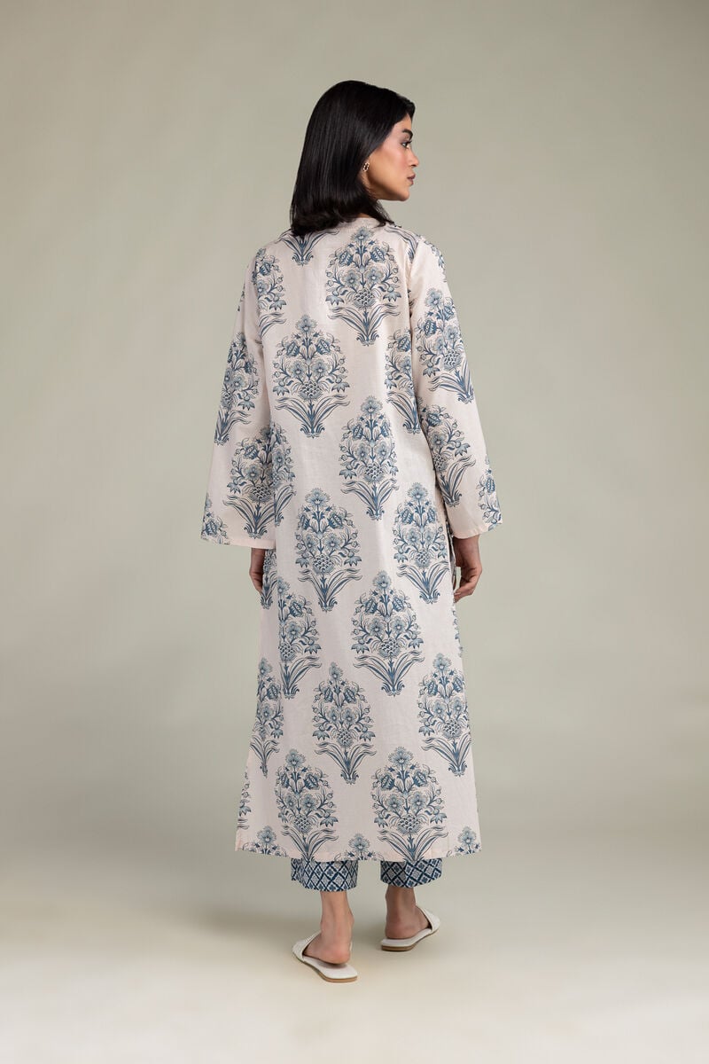 Embroidered | Cambric | Floral Printed Kurta | USD 35.00