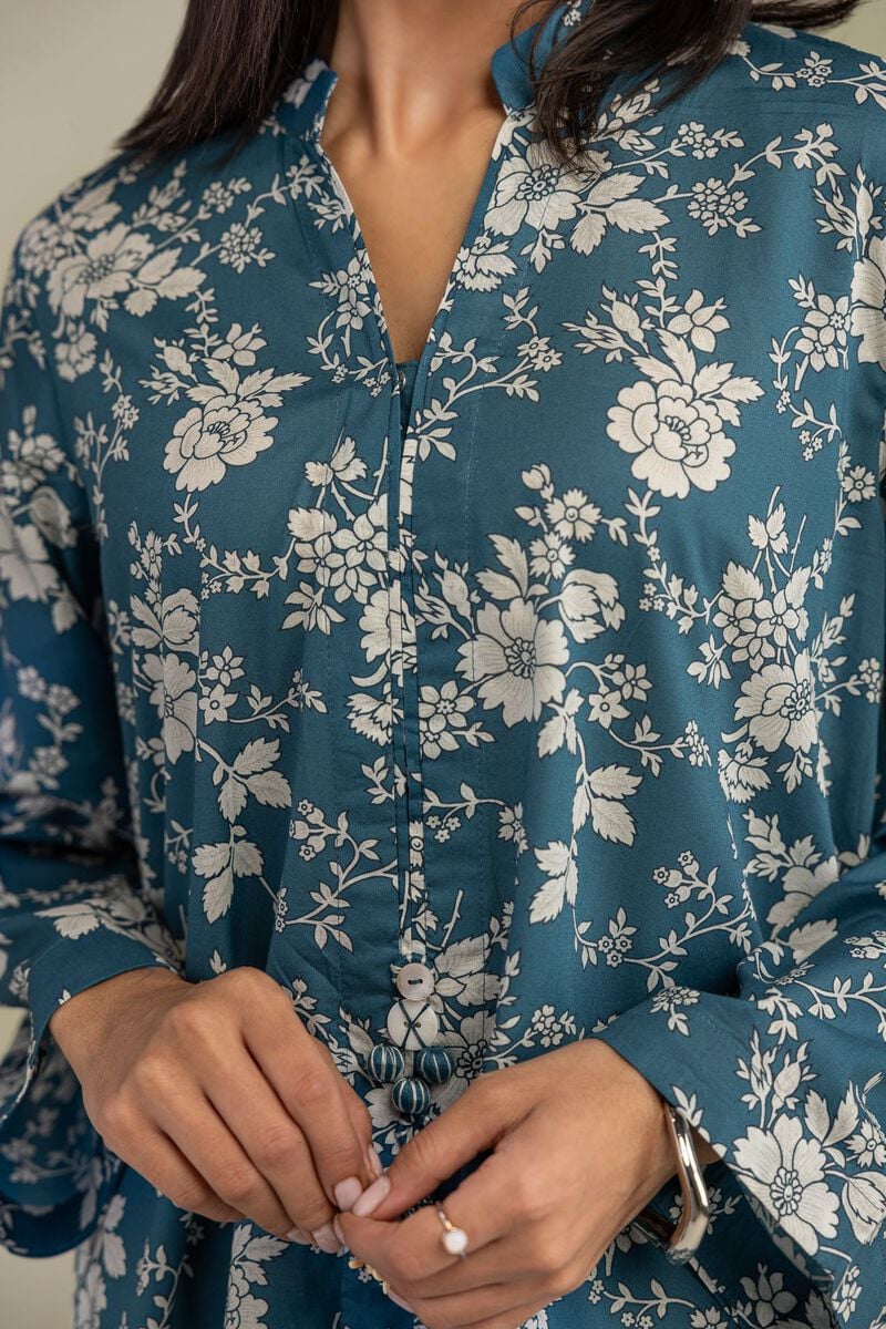 Printed | Cambric | Cambric Longline Kurta | USD 35.00