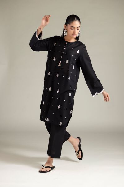 Embroidered | Textured Cotton | Kurta | USD 35.00