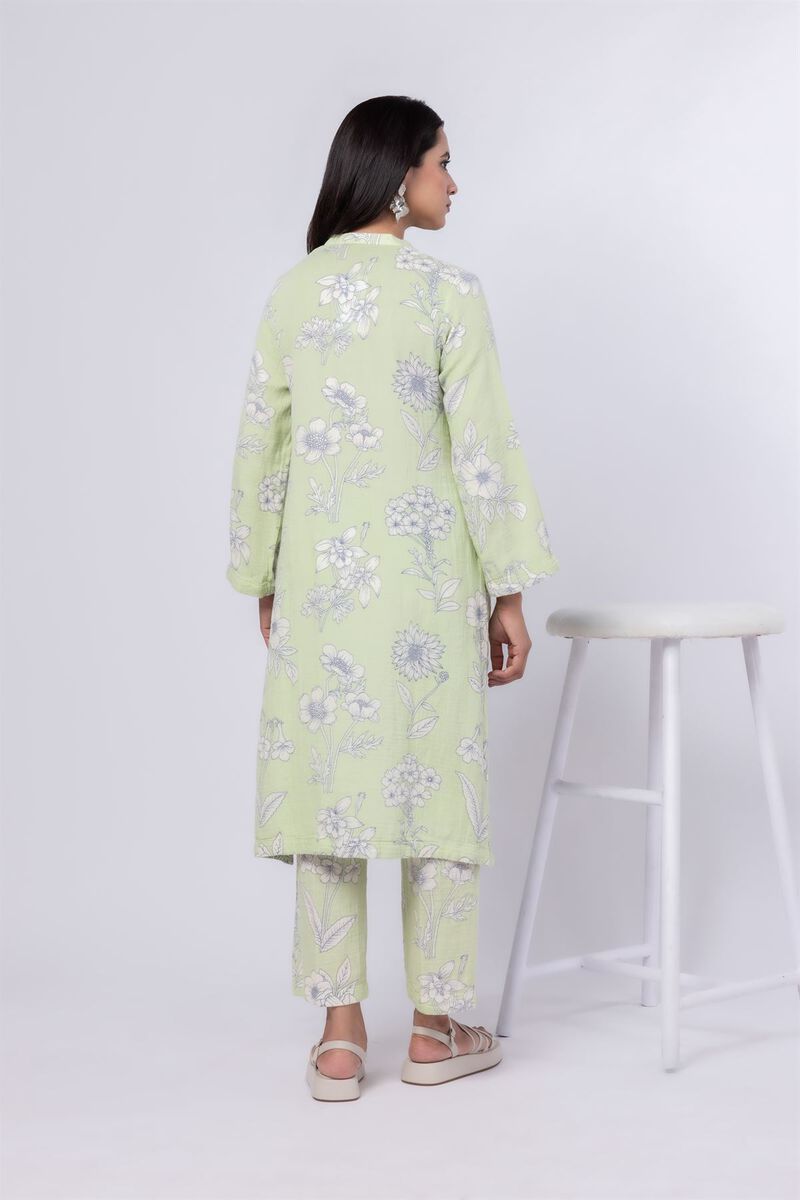 Printed | Cheese Cloth | Floral V-Neck Kurta | USD 12.00