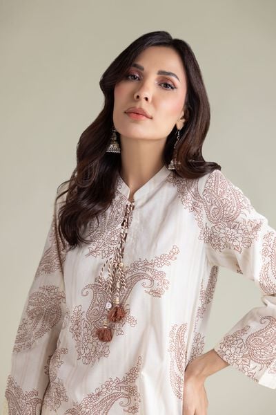 Embroidered | Cambric | Paisley Cambric Kurta | USD 30.00
