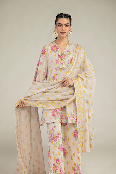 Printed | Cambric | Floral Cambric Kurta | USD 40.00