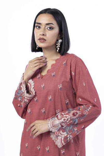 Embroidered | Heavy Textured Cotton | Tailored 2 Piece | Top and Bottom | USD 45.00