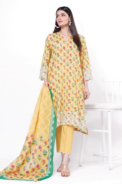 Embroidered | Lawn | Fabrics 3 Piece | USD 20.00