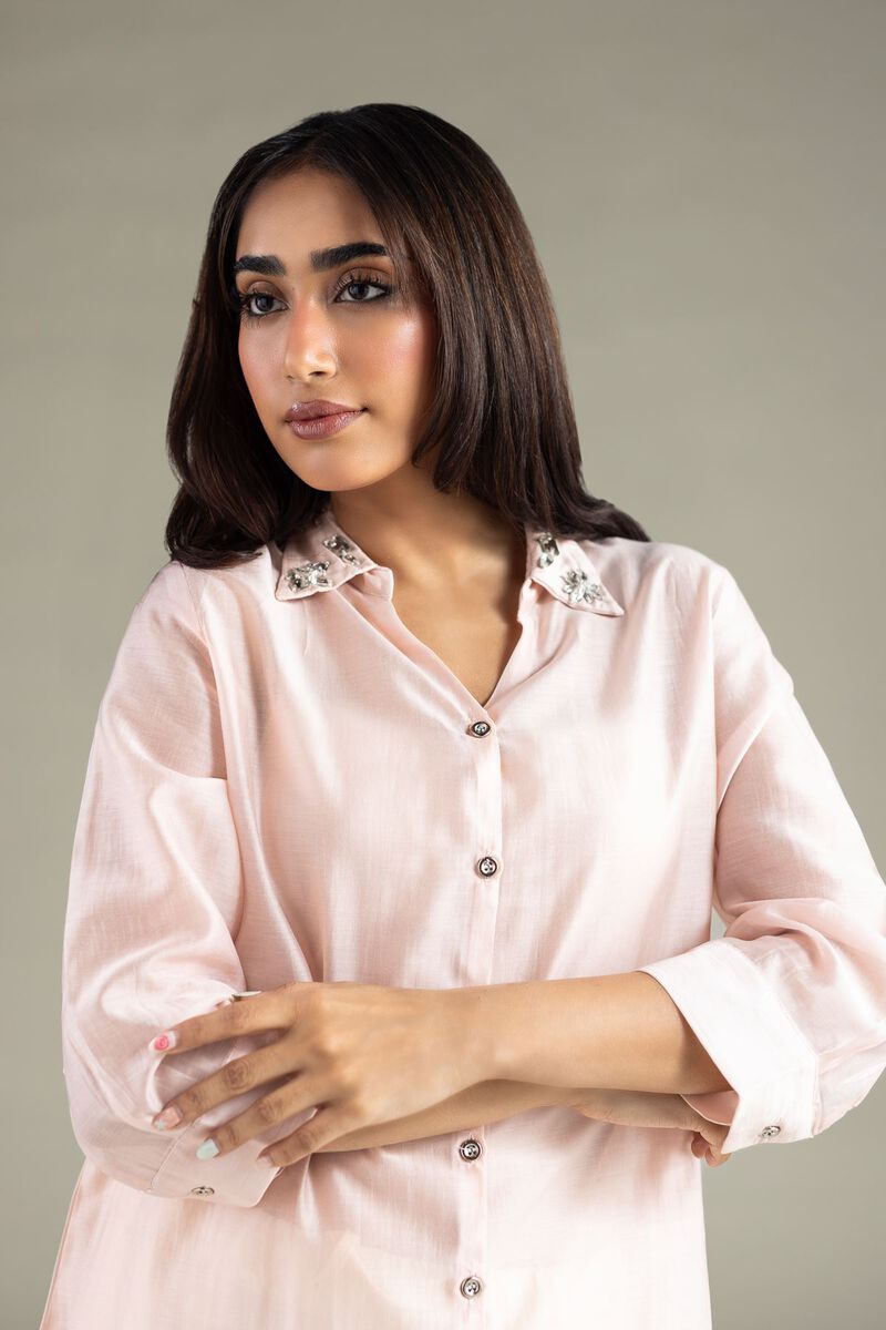 Embroidered | Raw Silk | Shirt | USD 17.50