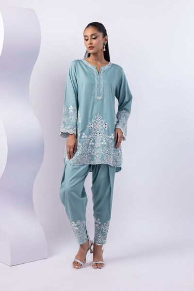 Dyed | Crosshatch Raw Silk | Shalwar | USD 25.00