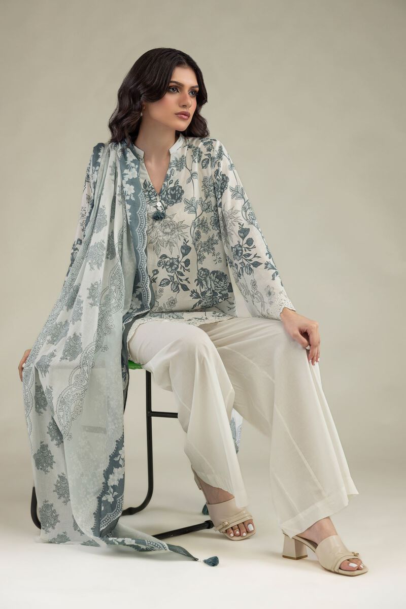 Embroidered | Lawn | Floral Lawn Dupatta | USD 25.00