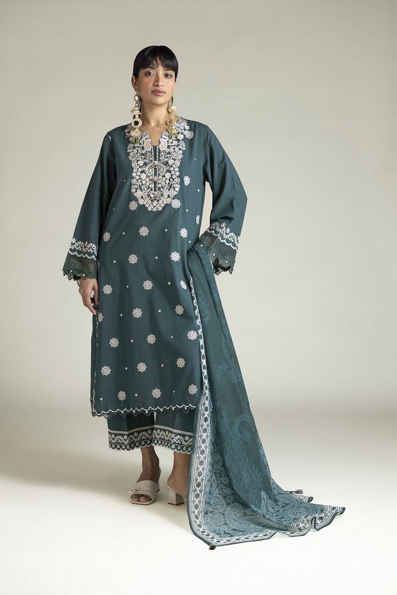 Embroidered | Cambric | Tailored 3-Piece Cambric | USD 80.00