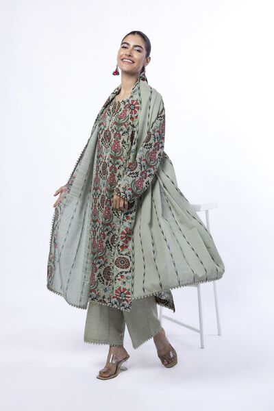 Printed | Light Khaddar | Tailored 3 Piece | USD 45.00