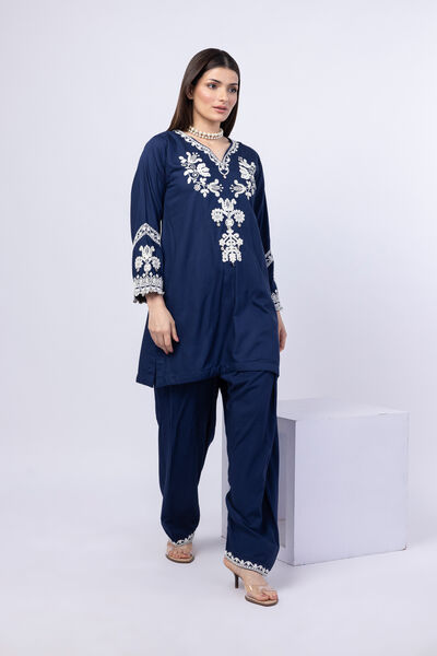 Embroidered | Crosshatch Raw Silk | Shalwar | USD 23.00