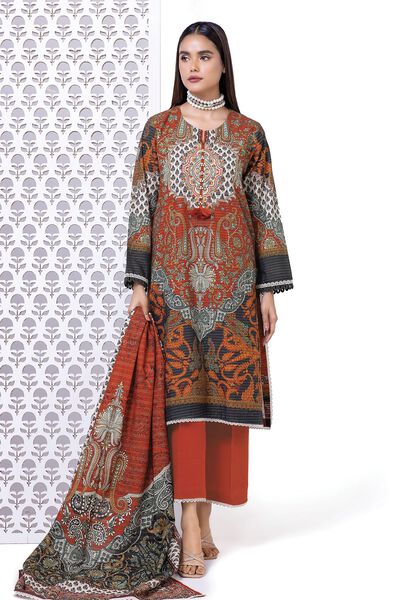 Printed | Light khaddar Messuri | Tailored 3 Piece | USD 37.50