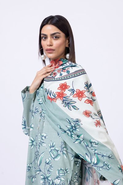 Printed | Slub lawn | Dupatta | USD 20.00