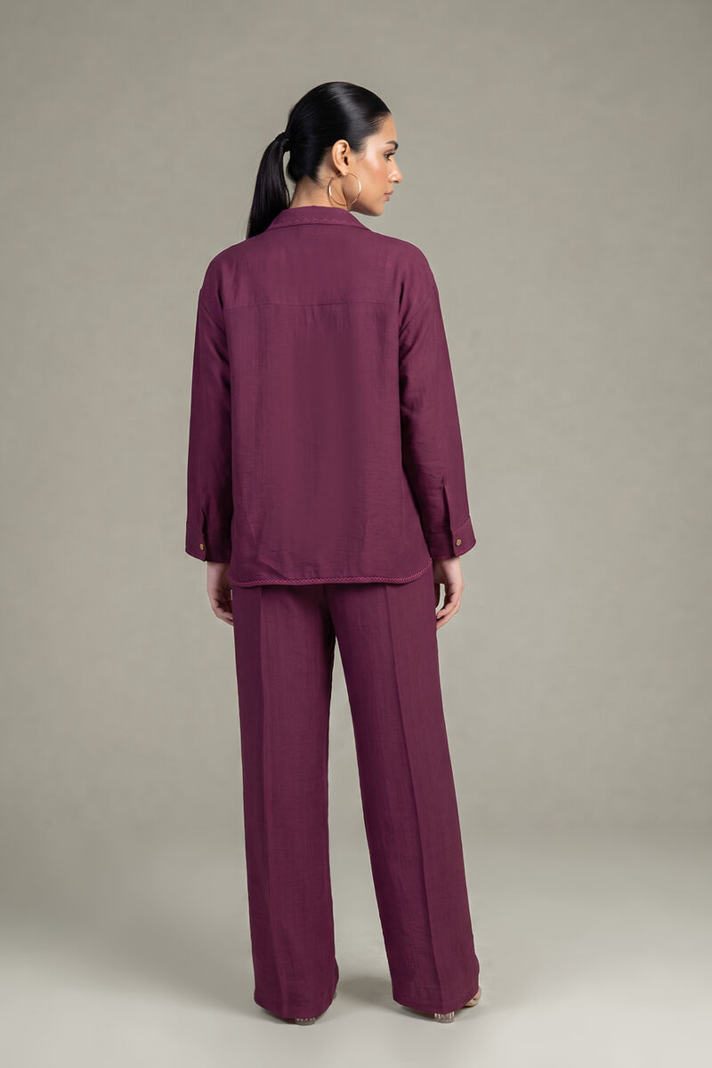 Dyed | Crepe | Solid V-Neck Blouse | USD 40.00