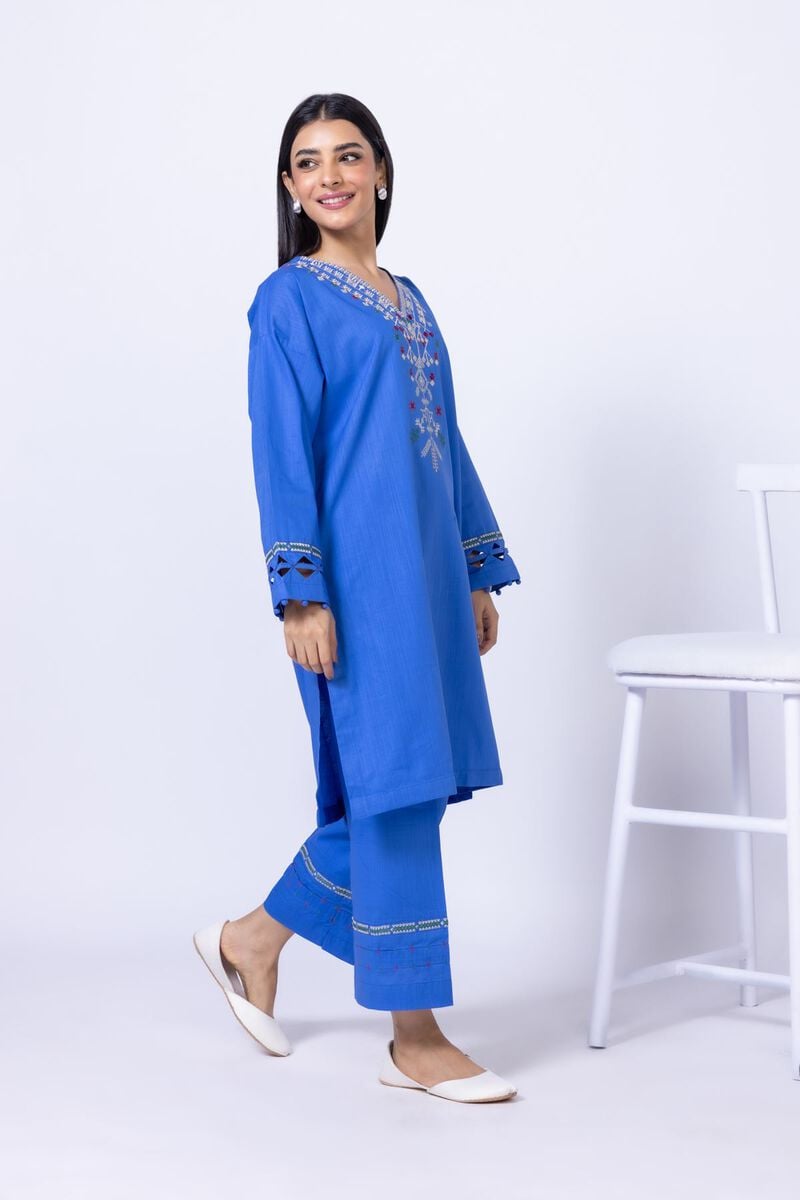 Embroidered | Crosshatch Poplin | Pants | USD 6.00