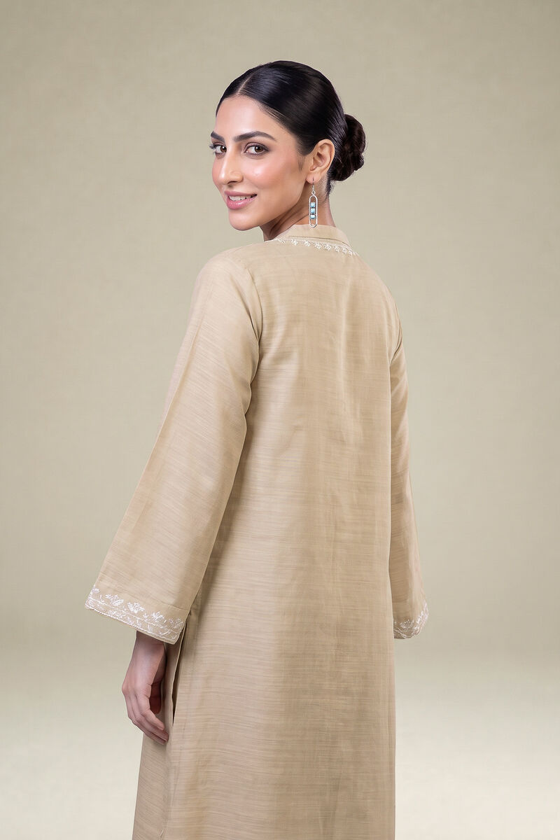 Embroidered | Light Khaddar | Longline Khaddar Kurta | USD 55.00