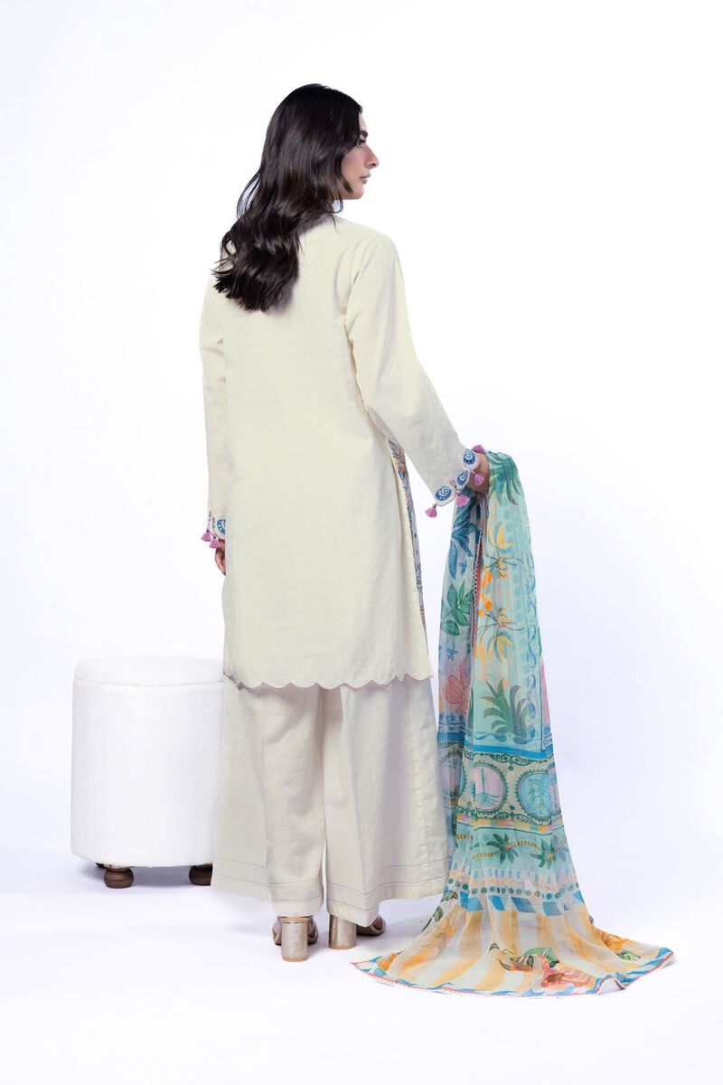 Embroidered | Cotton Dobby | Tailored 3 Piece | USD 75.00