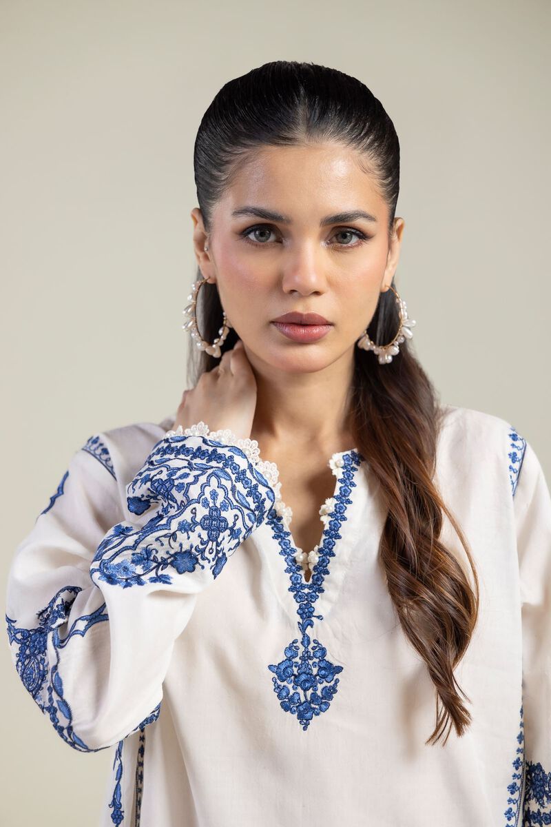 Embroidered | Cotton Dobby | 2-Piece Tailored Set | USD 70.00