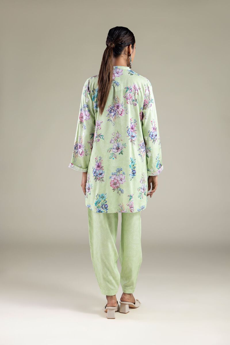 Embroidered | Viscose | Floral Scalloped Kurta | USD 35.00