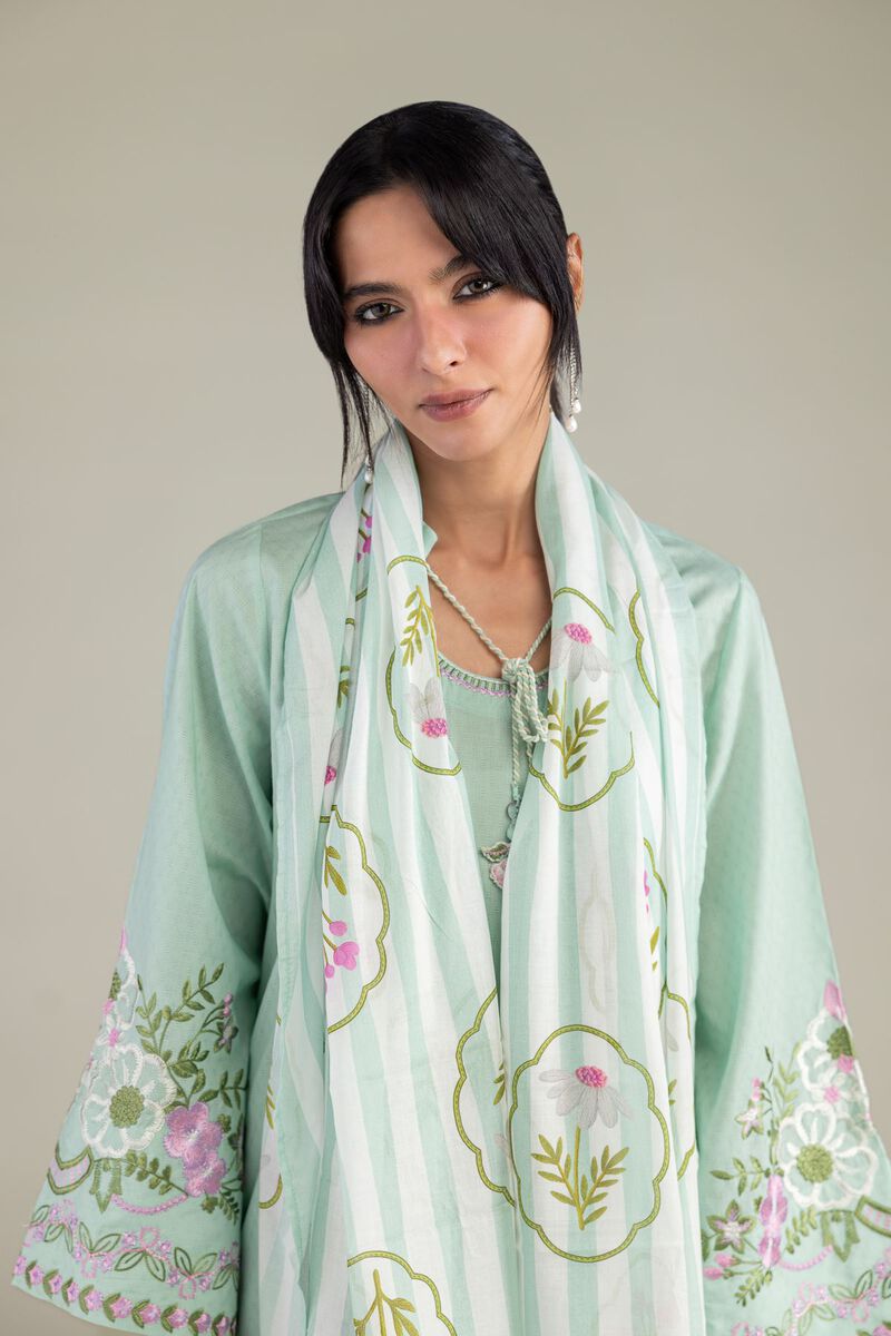 Embroidered | Lawn | Floral Lawn Dupatta | USD 30.00