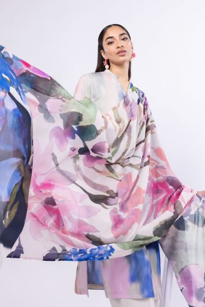 Printed | Light Thai Silk | Dupatta | USD 18.00