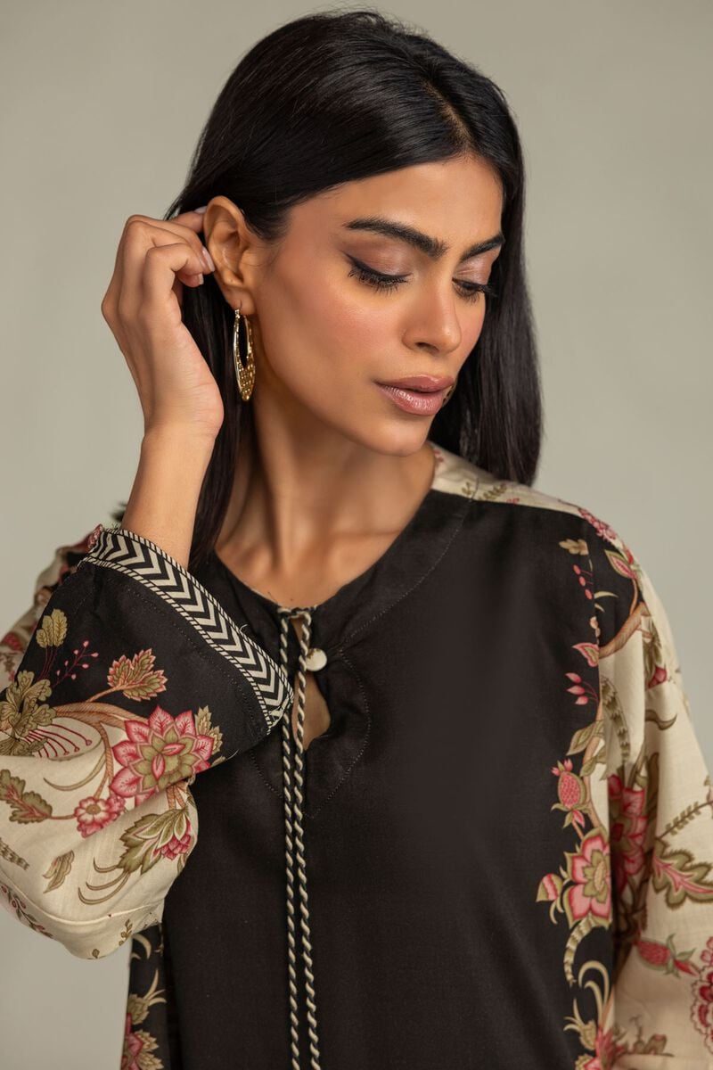 Printed | Raw Silk | Floral Silk Kurta | USD 40.00