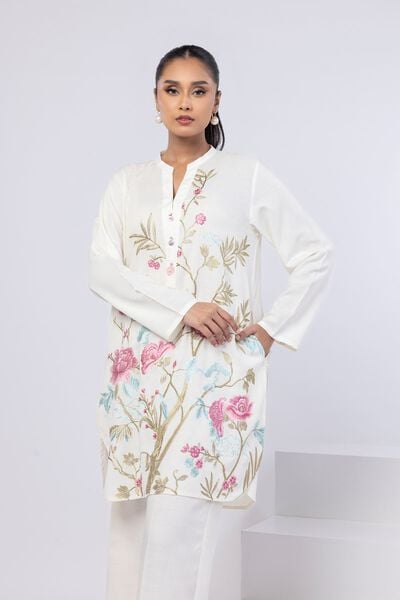 Embroidered | Dull Raw Silk | Kurta | USD 40.00
