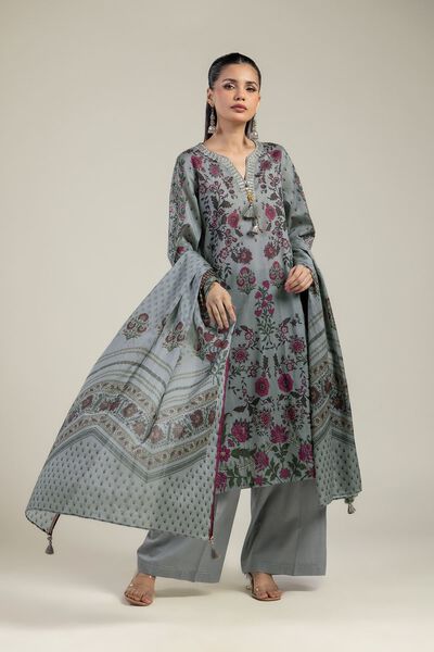 Embroidered | Textured Lawn | Tailored Lawn 3-Piece | USD 60.00