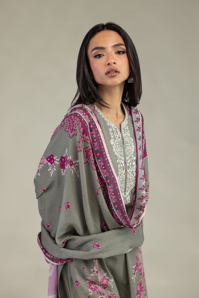 Embroidered | Textured Lawn | Floral Tailored 3-Piece | USD 75.00