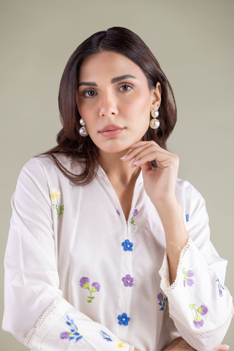 Embroidered | Cambric | Kurta | USD 35.00