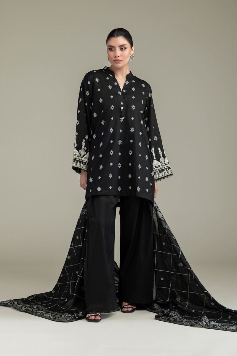 Embroidered | Lawn | Black Lawn Dupatta | USD 25.00