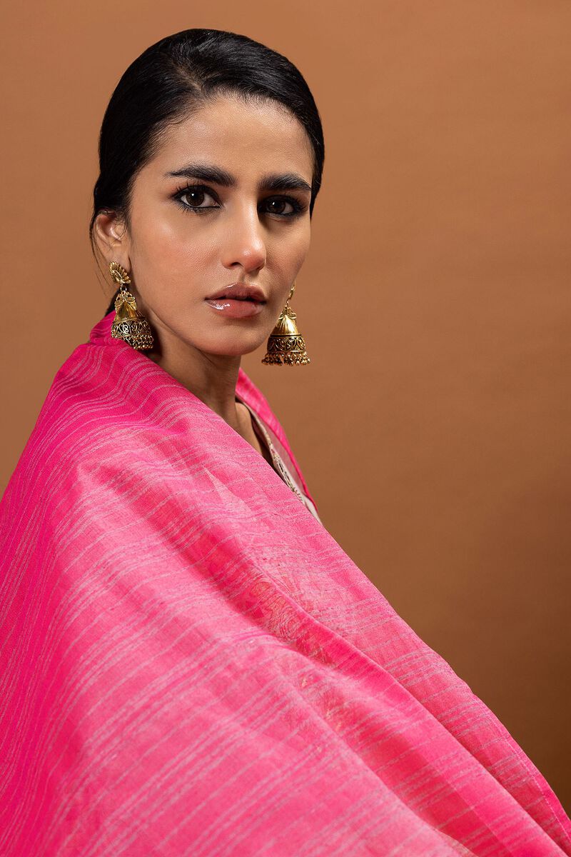 Embroidered | Dull Raw Silk | Fabrics 3 Piece | null