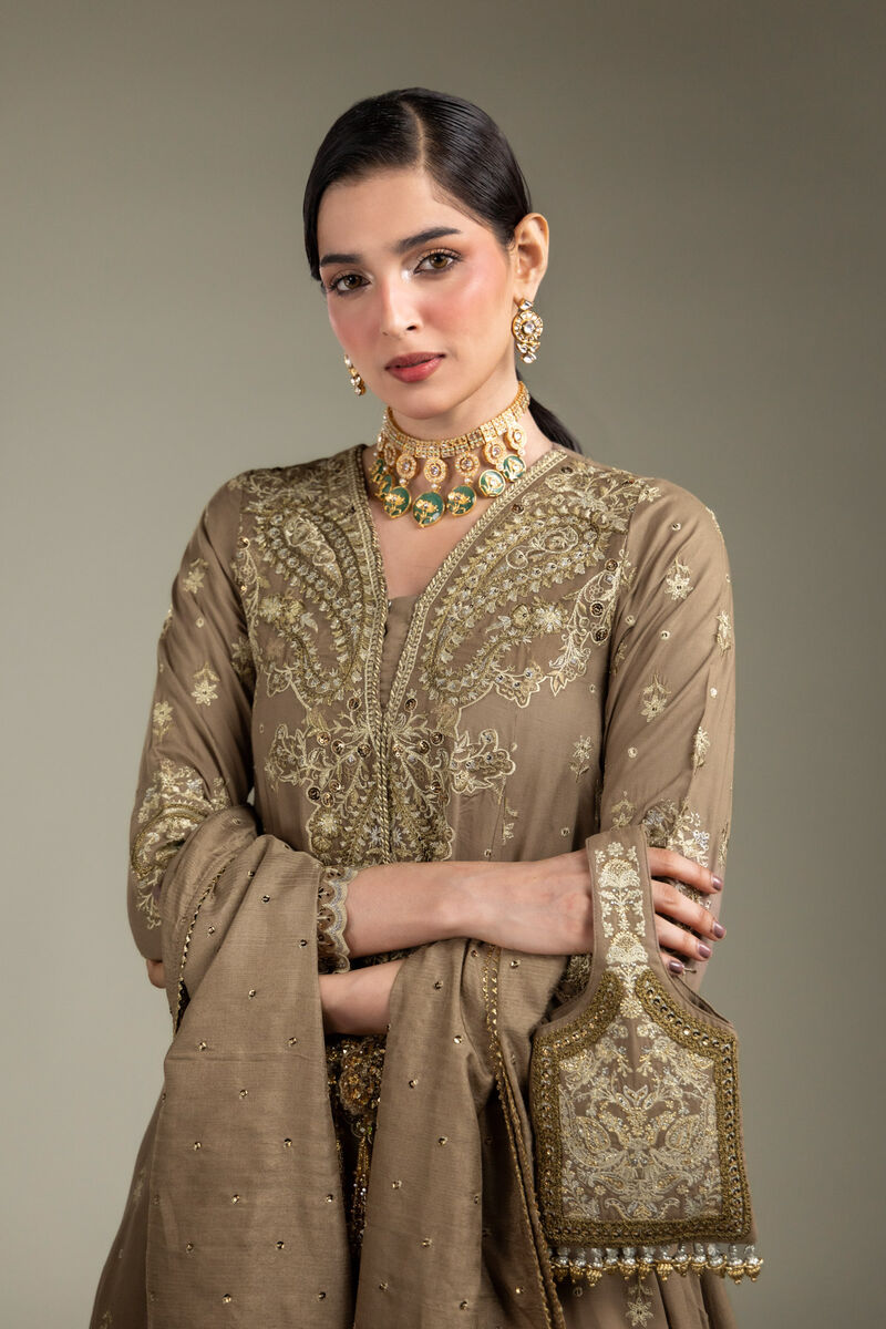 Embroidered | Raw Silk | 3-Piece Co-ord Set | USD 210.00